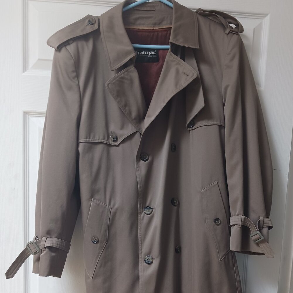 1980s Vintage Stratojac trench coat